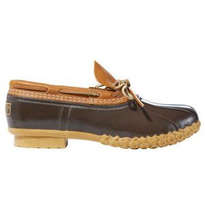 L.L. Bean Dark Brown and Tan Men's Weatherproof Boots